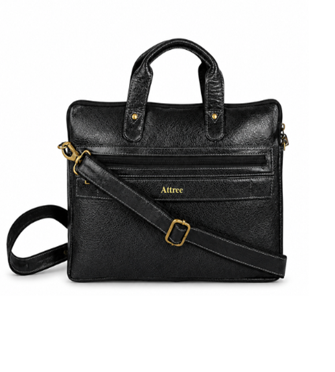 Attree Black Leather Bag